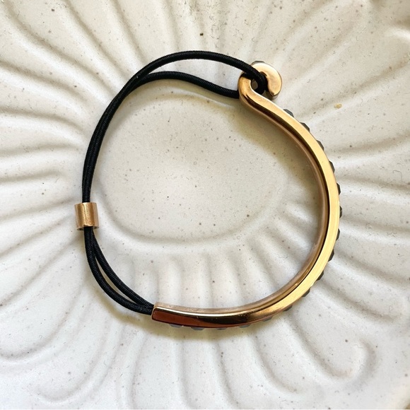 Swarovski Toby black rose gold elastic band bracelet bangle - Picture 5 of 5